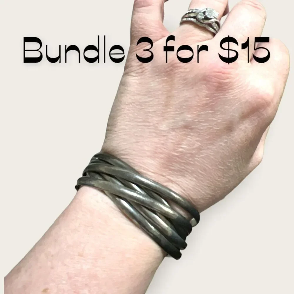 Bundle Sale 3 for $15 |  Linked Bracelet Set of 6 READ